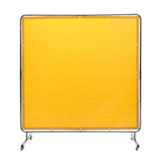 VEVOR Welding Screen with Frame, 6' x 6' Welding Curtain Screen, 4 Swivel Wheel (2 Lockable),-$50