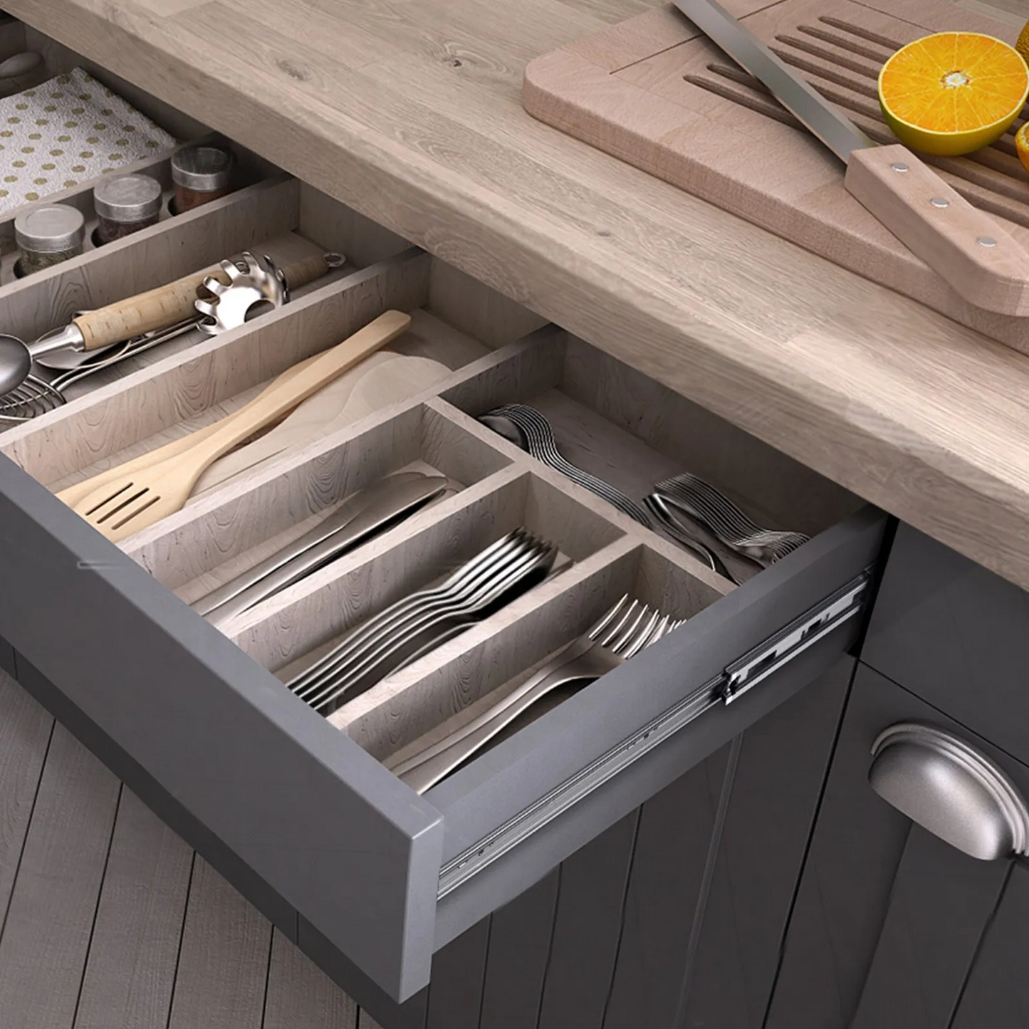 VEVOR 10 Pairs of 16 Inch Drawer Slides Side Mount Rails, Heavy Duty Full Extension Steel Track,-$50