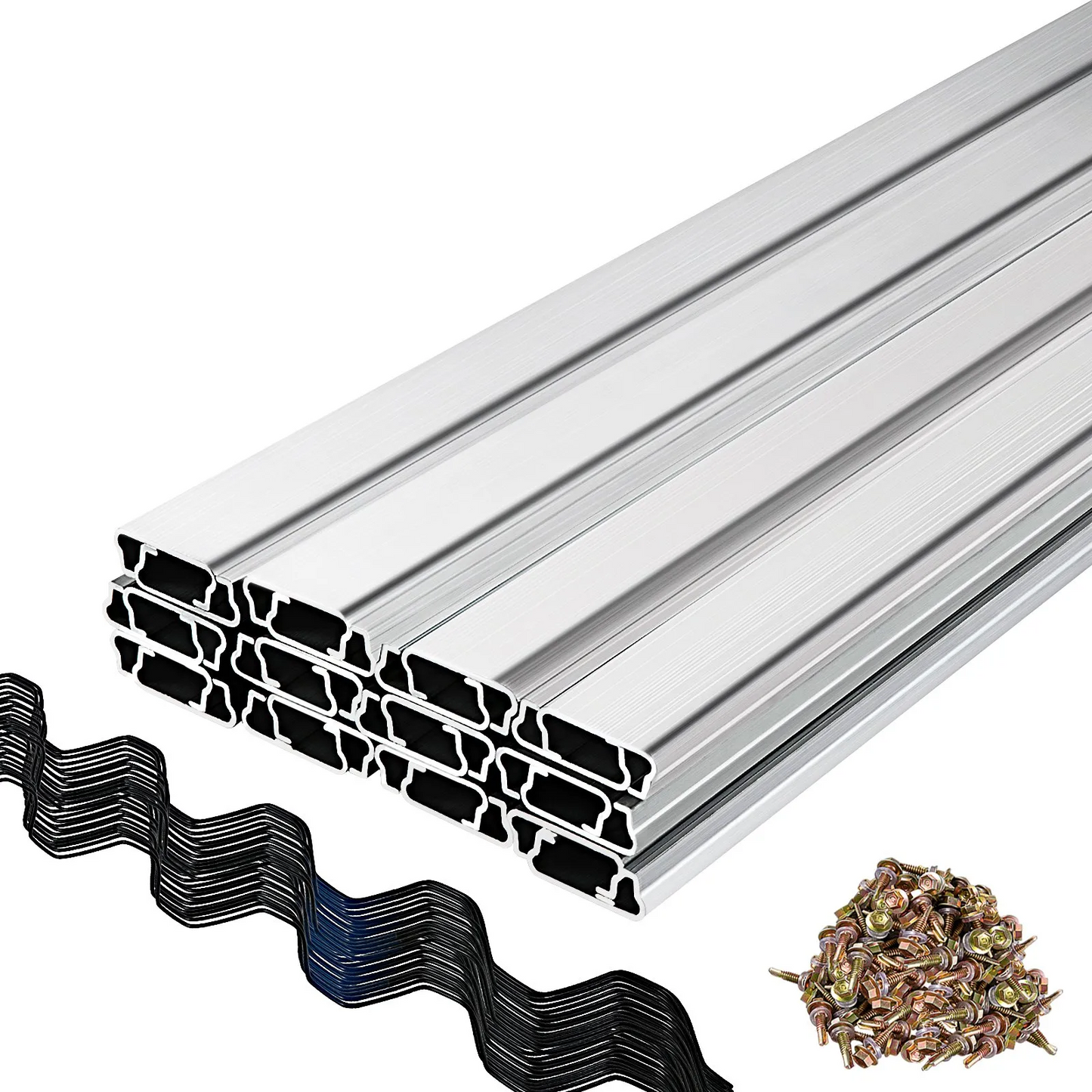 VEVOR Wire and Lock Channel, 6.56ft Spring Lock & U-Channel Bundle for Greenhouse,-$60