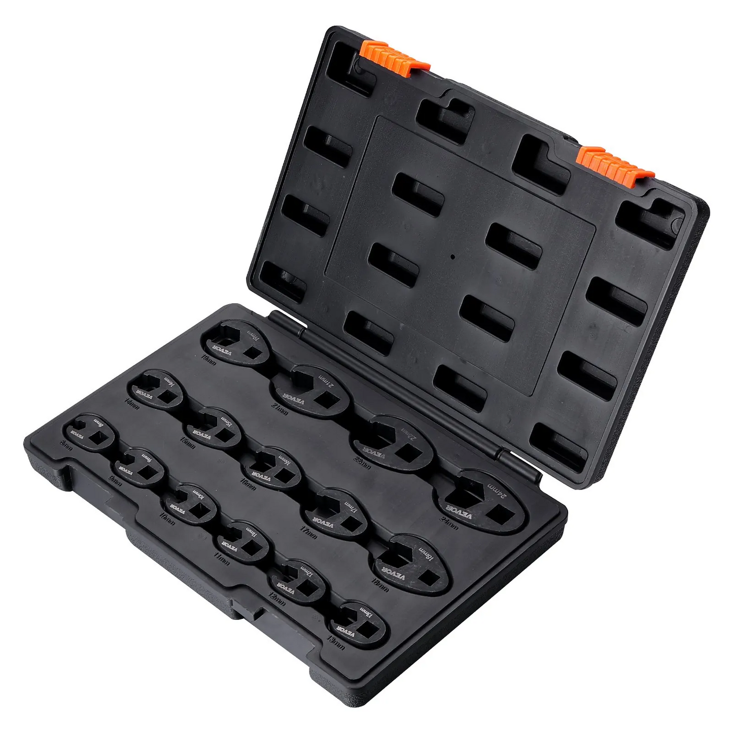 VEVOR Crowfoot Wrench Set, 1/2" and 3/8" Drive 15-Piece Crows Foot Wrench Set with PP Storage Case,-$35