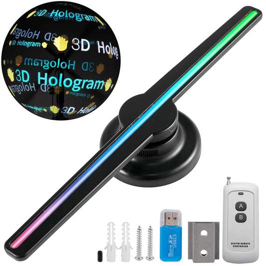 VEVOR 3D Holographic Fan 16.5Inch Hologram Fan with 224 Led Beads Holographic Projector Fan,-$50