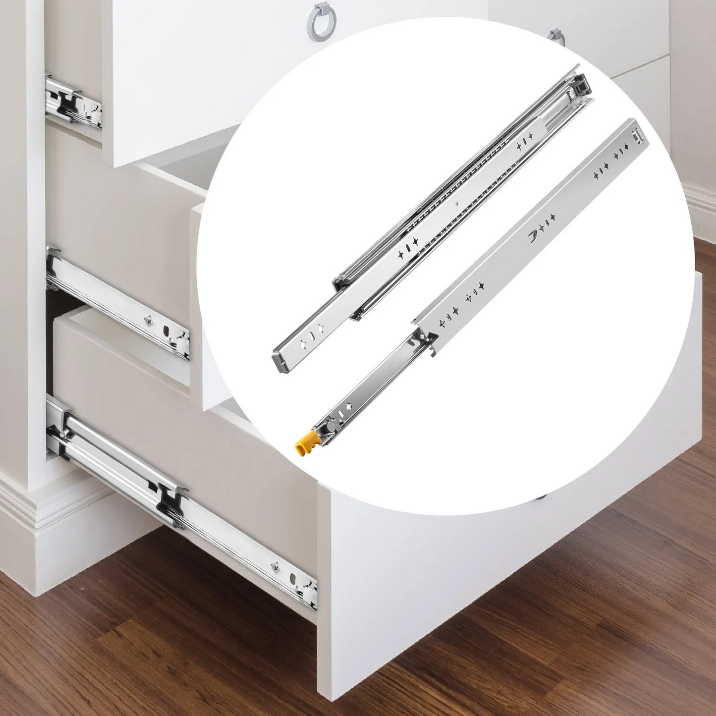 VEVOR Drawer Slides Heavy Duty Drawer Slides 28" Cold-rolled Steel 250lbs Load,-$30