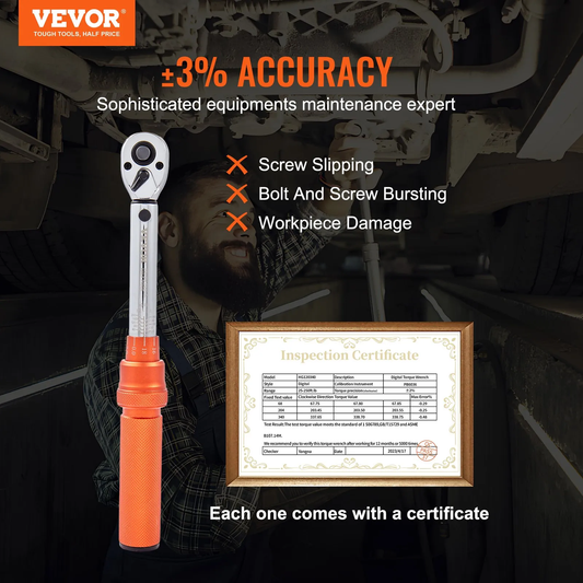 VEVOR Torque Wrench, 1/4-inch Drive Click Torque Wrench 20-200in.lb/3-23n.m, Dual-Direction Adjustable ,-$20