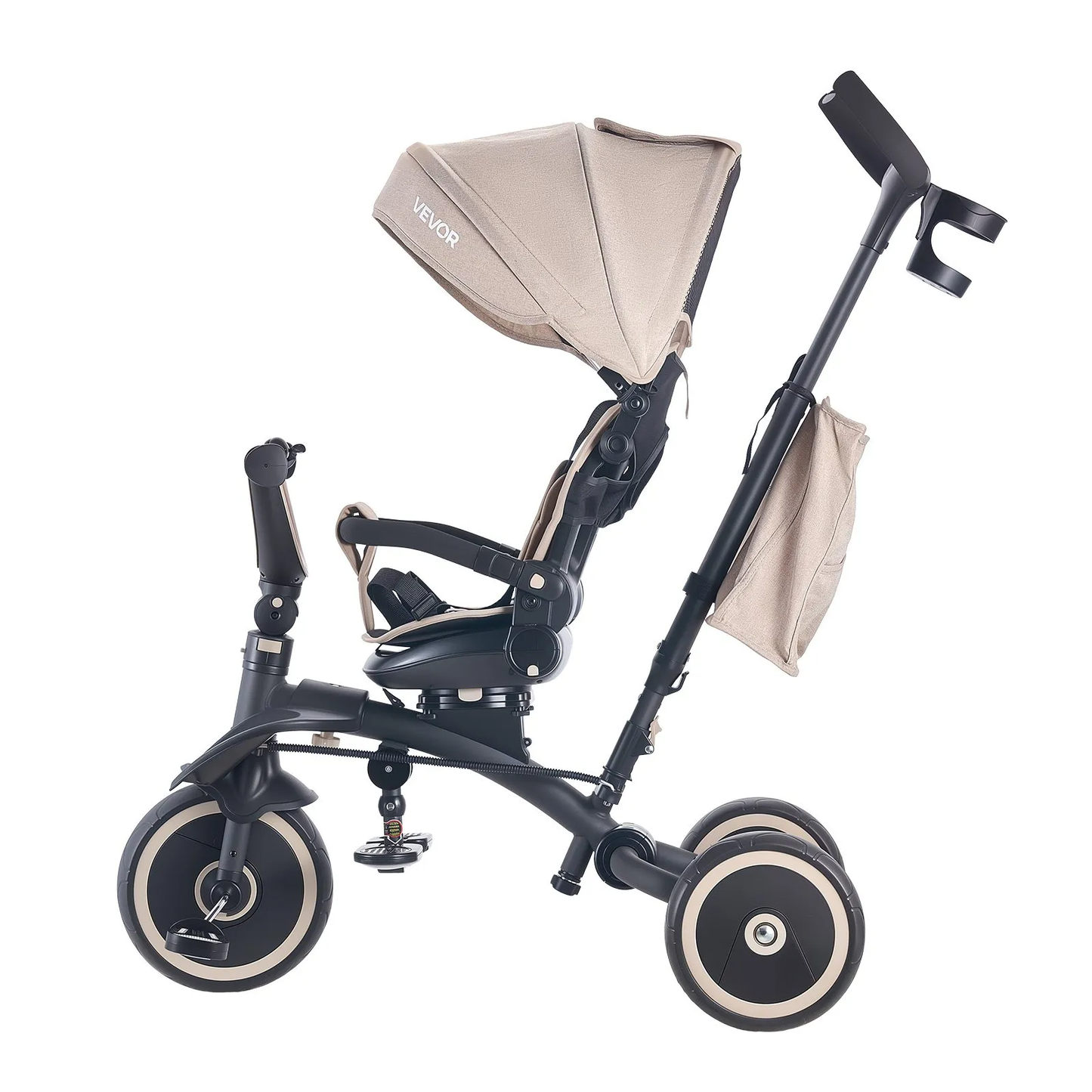New Assembled VEVOR Toddler Tricycle & Stroller for 18 Months to 5 Year Old, 7-in-1 Kids Trike, -$100