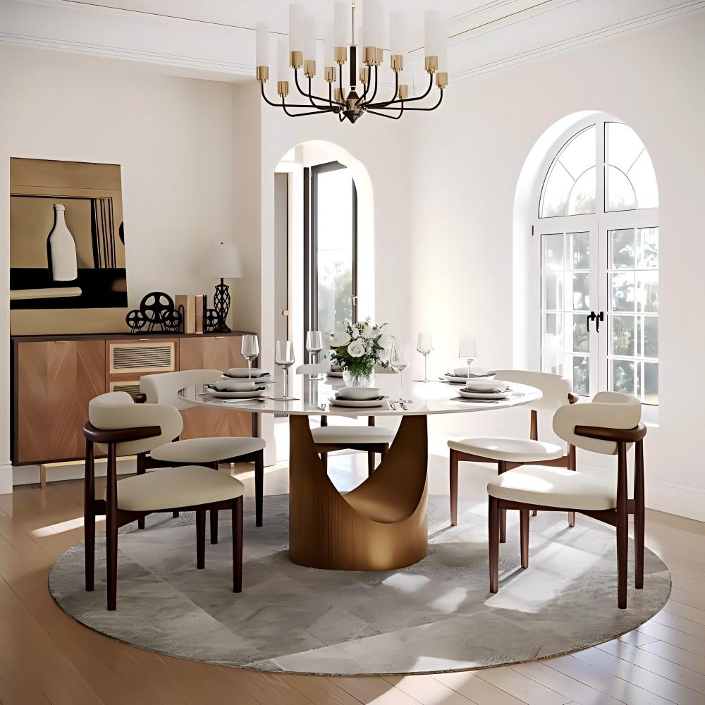 BNIB-POVISON Stainless Steel dining table Base for Hobart- Round  Dining  Table (BASE ONLY)