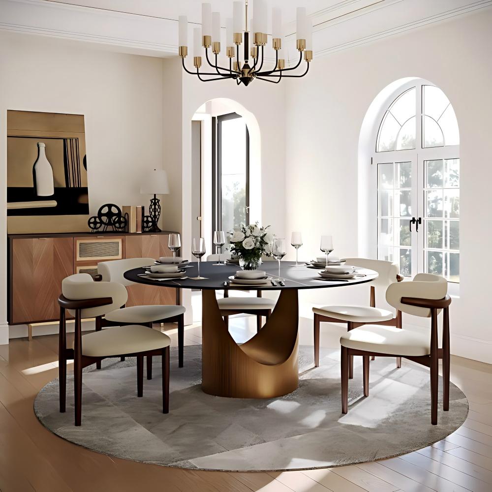 BNIB-POVISON Stainless Steel dining table Base for Hobart- Round  Dining  Table (BASE ONLY)