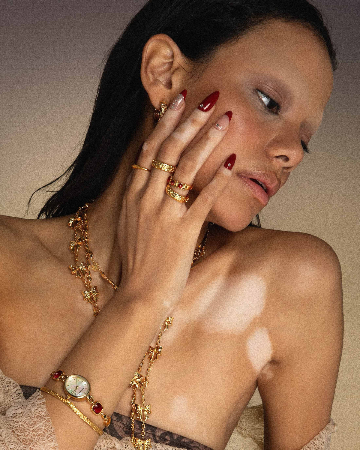 Brand New En Route Orchid Ring "Serenata" – Size 9 | Premium Plated Floral Jewelry ,-$15