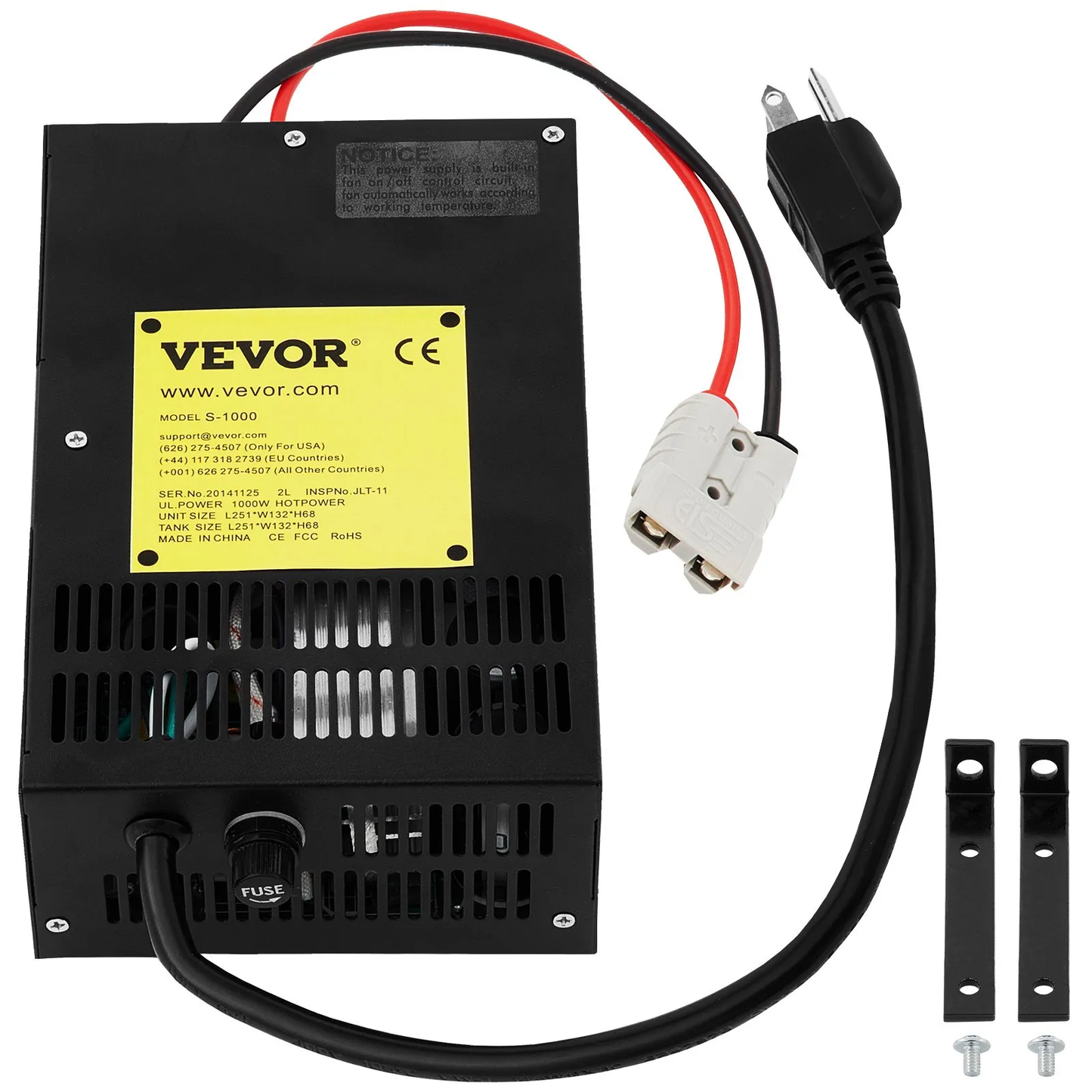 VEVOR 55 Amp RV Power Converter Charger, 110 Volt AC to 12 Volt DC,Battery Converter Charger 1000W,-$75
