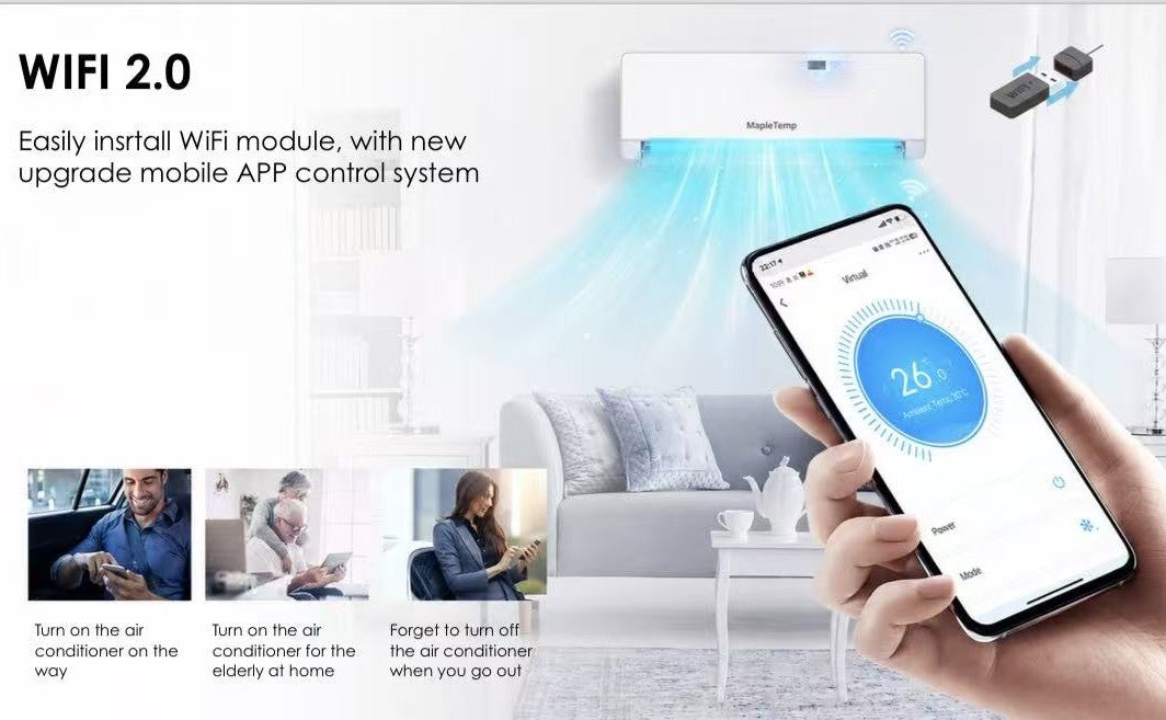 BNIB-MapleTemp Split Room Air Conditioner & Heat Pump System for Fast Cooling & Heating, MTH25-18K220V, $2099