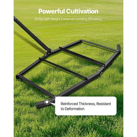 VEVOR Drag Harrow 72" Width Tow Behind Drag Harrow Steel Gravel Grader ATV UTV,-$50
