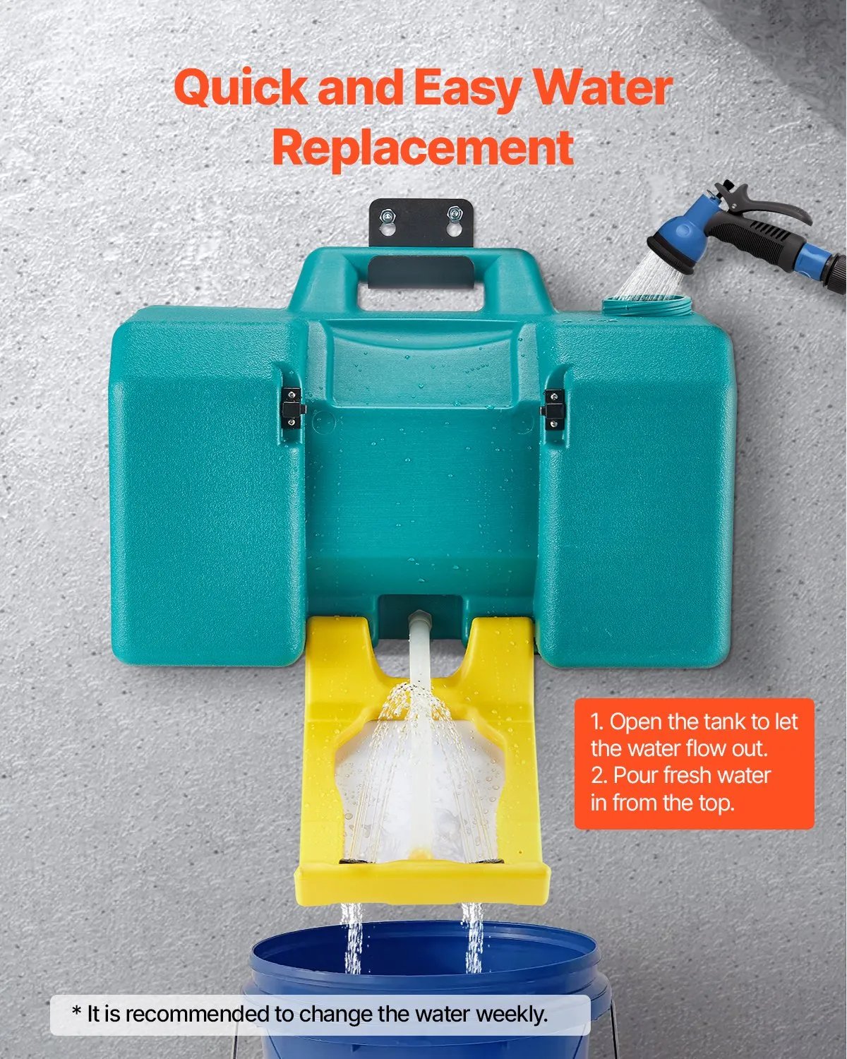 VEVOR Portable Eye Wash Station 8-Gallon OSHA-Approved Emergency Eyewash Station,-$85