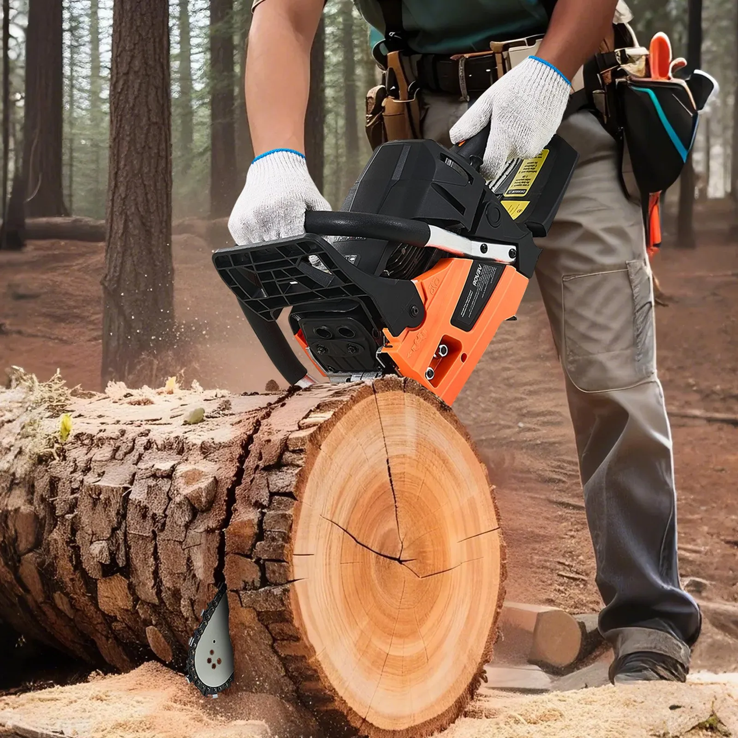 Open Box VEVOR 62 cc Gas Chainsaw, 20 inch Gas Powered Chainsaw, 3.8 HP Power Chain Saw,-$90
