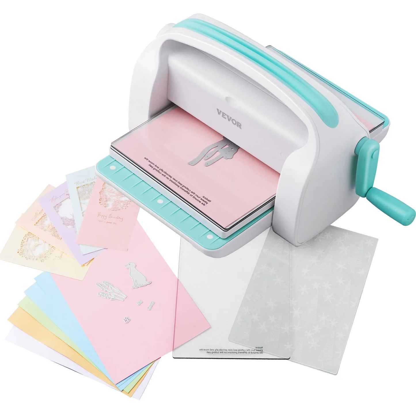VEVOR Manual Die Cutting & Embossing Machine, Portable Cut Machines, 9 inch Opening,-$80