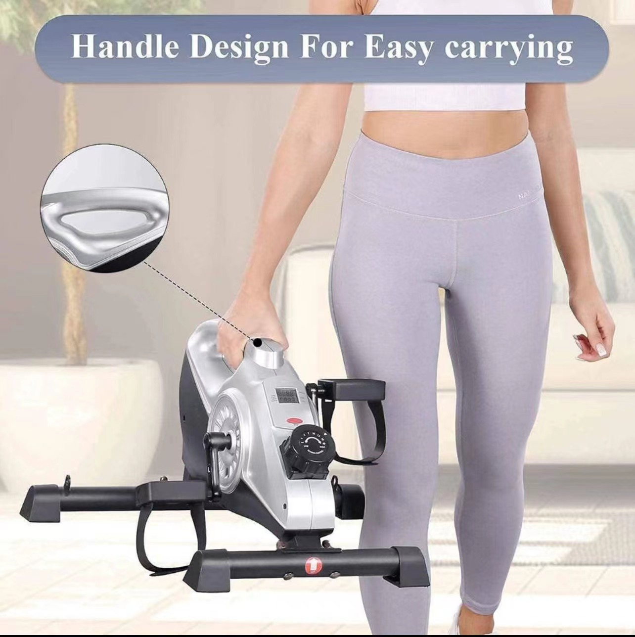 Brand New 2 in 1 Under Desk Bike , Portable Pedal Exerciser,EB-MKD901
