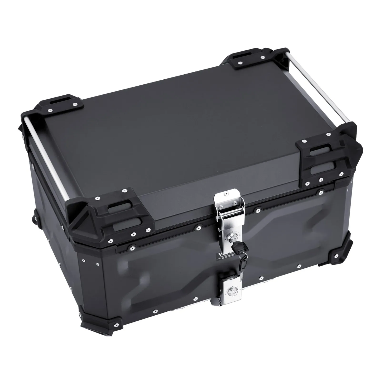 VEVOR Motorcycle Top Case, Universal Aluminum Alloy Motorbike Tail Box with Leather Lining,-$120