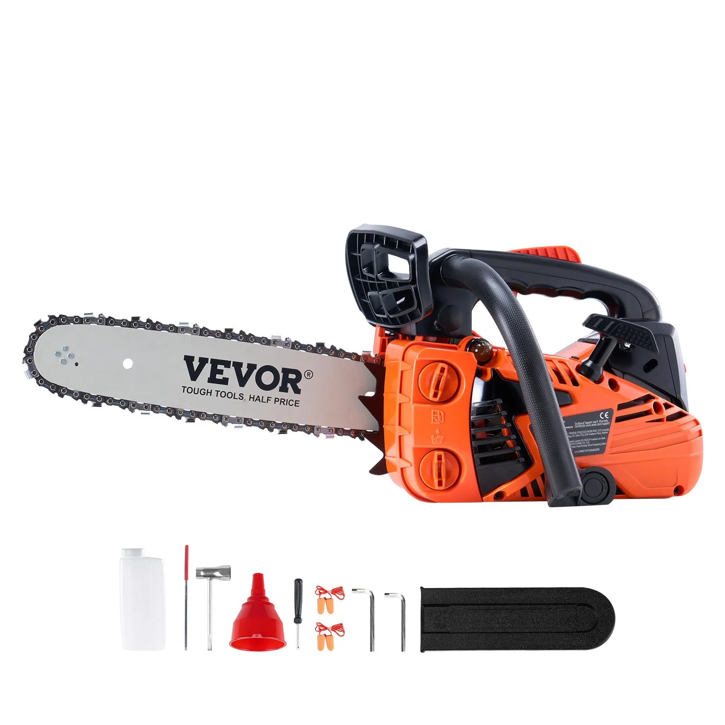 VEVOR Gas Chainsaw, 25.4CC 12" 1.2HP, Gasoline Powered Chain Saw, Handheld Cordless,-$80