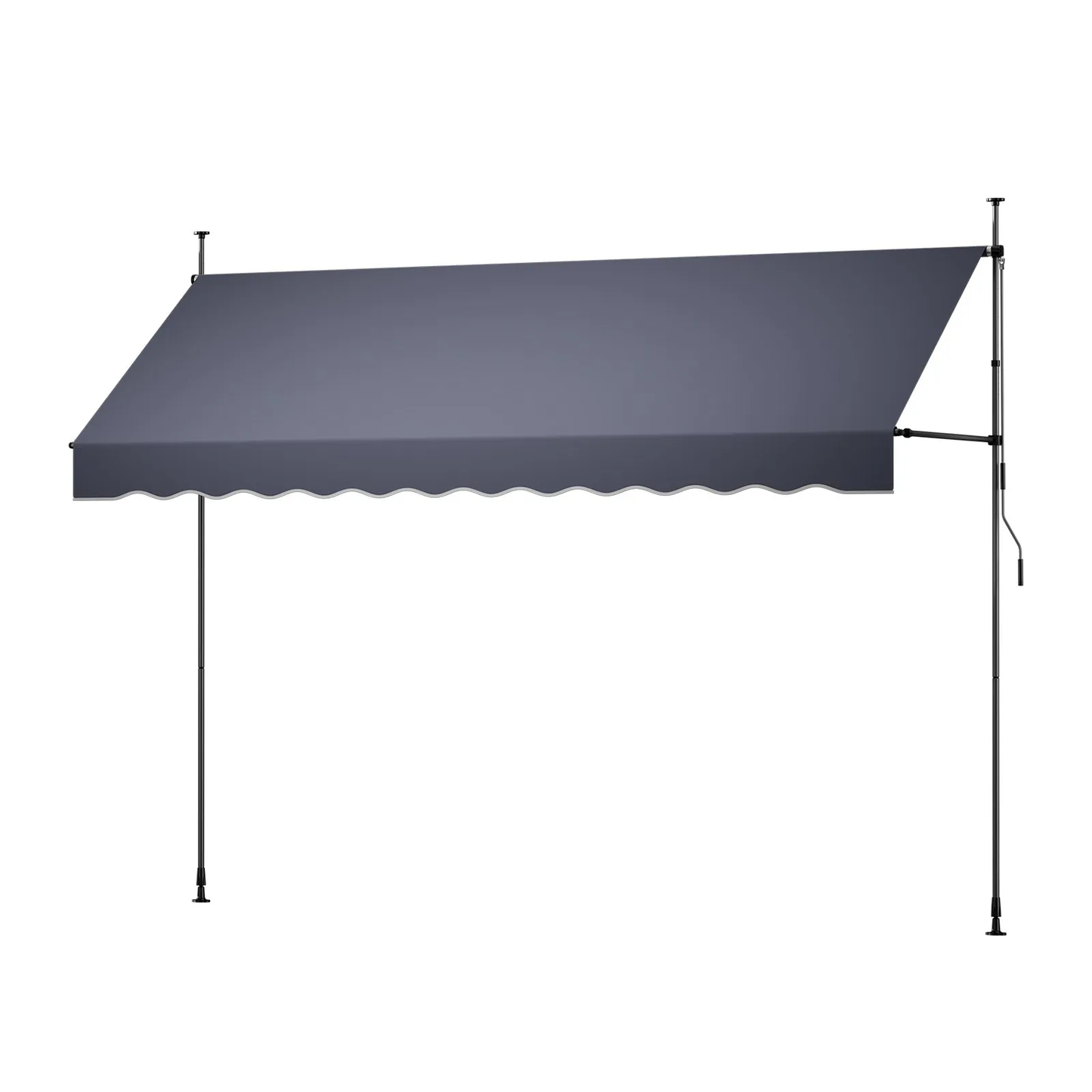 VEVOR Manual Retractable Awning, 138" Outdoor Retractable Patio Awning Sunshade Shelter,-$75