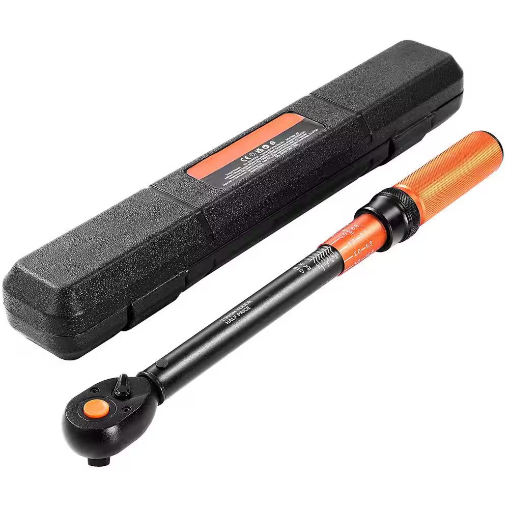 VEVOR Click Torque Wrench, 1/2 in. Drive, 10-170 lbf-ft. /13.6-230.5 N. m, Dual-direction Torque Wrench, $30