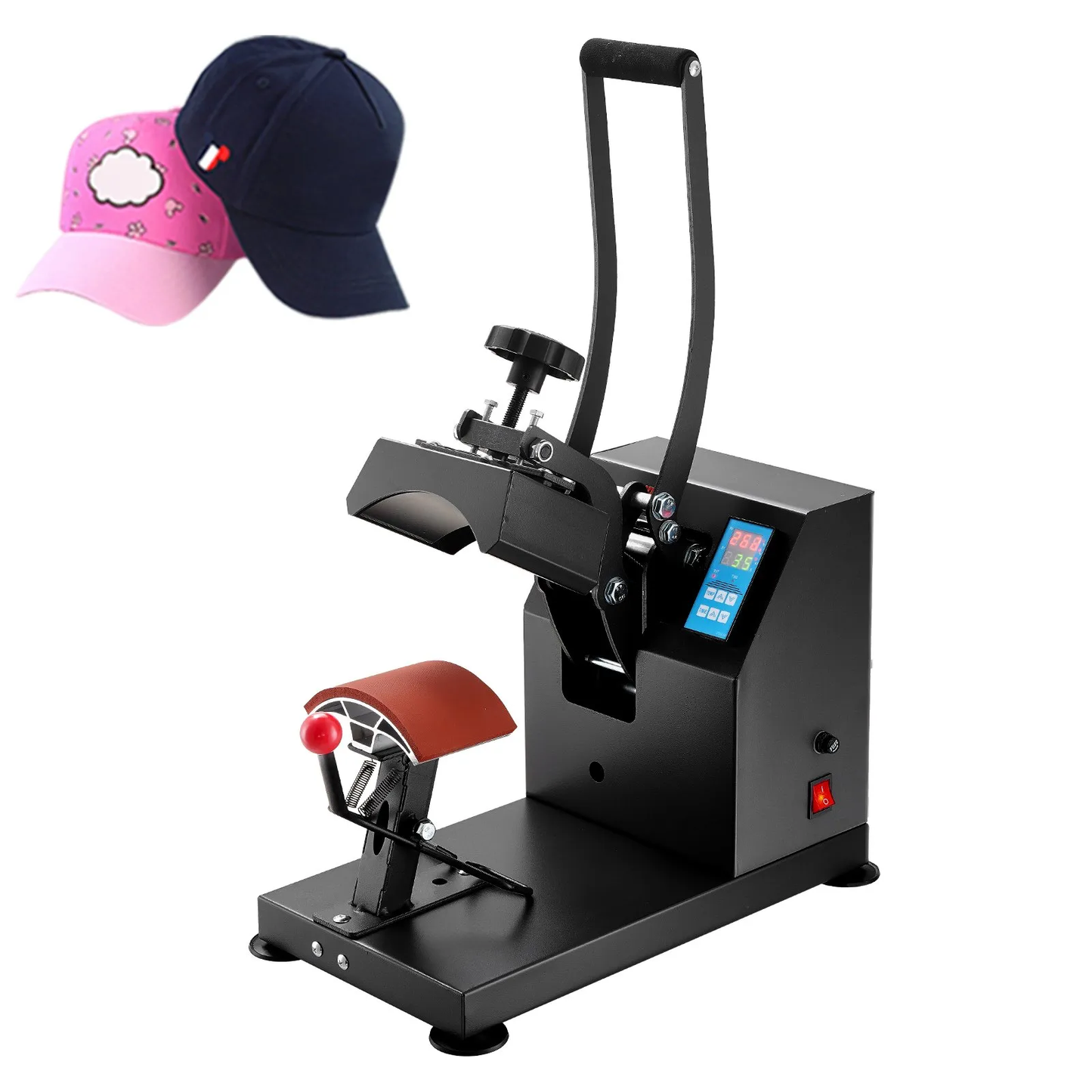 VEVOR Hat Heat Press 5.5 x 3.5 inch Heat Press Machine 600W Professional Heat Press Hat Machine,-$110