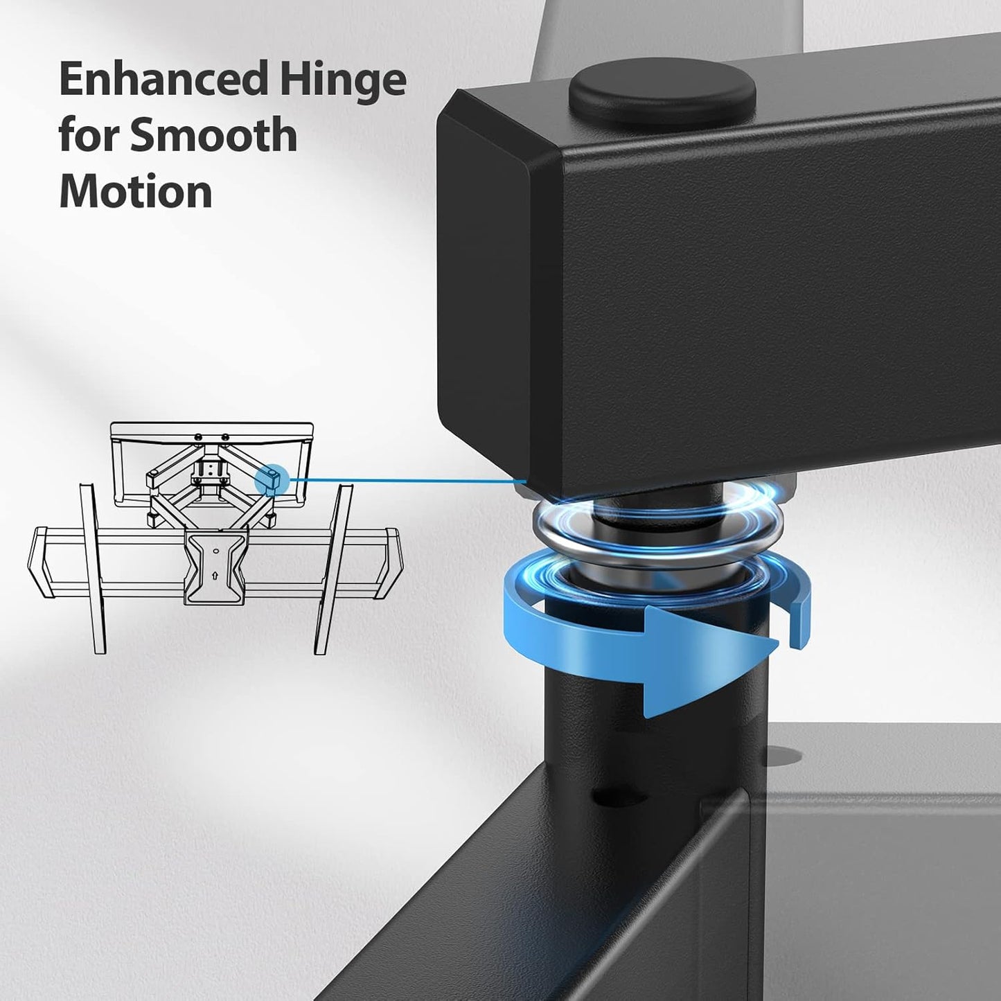 BNIB-Full Motion TV Wall Mount for Most 37-75 inch TVs up to 100 lbs,Dual Articulating Arms