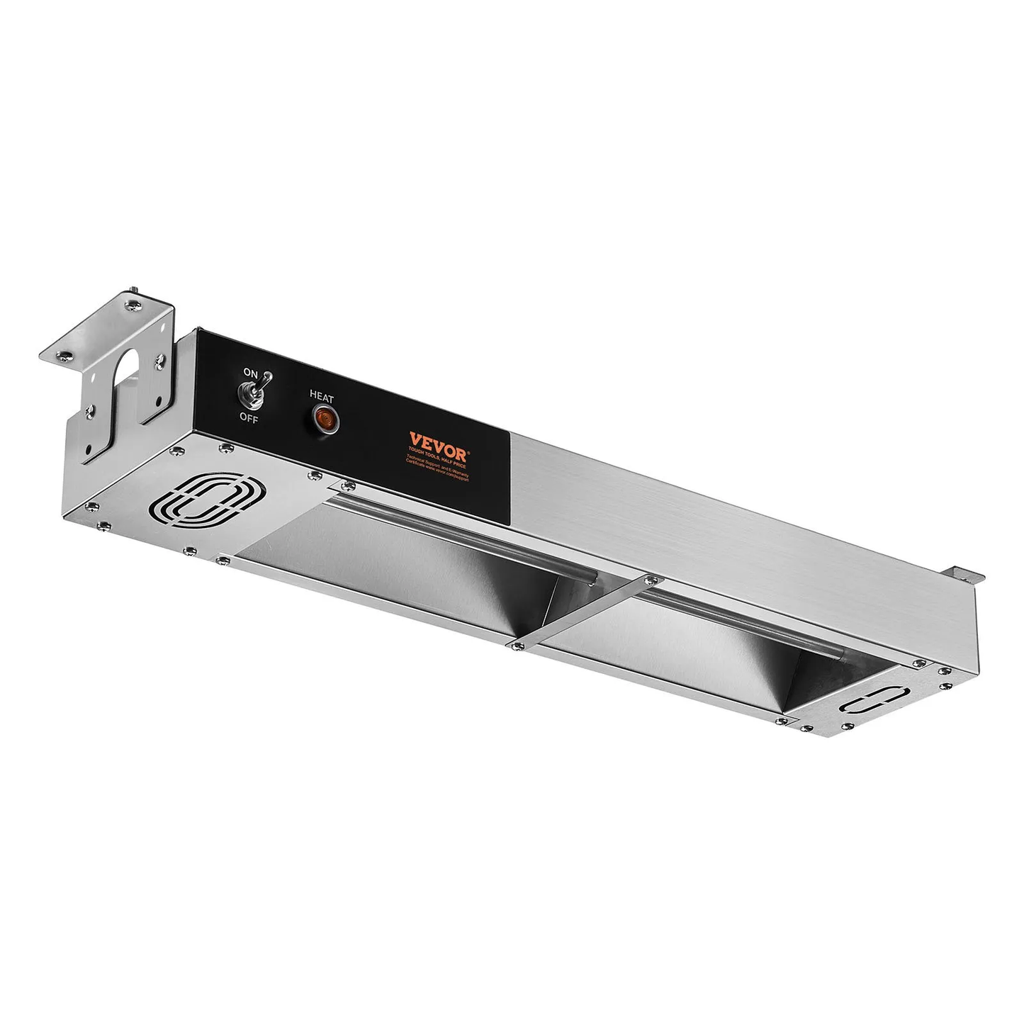 VEVOR French Fry Food Warmer, 750W Commercial Strip Food Heating Lamp, Electric Stainless Steel,-$85