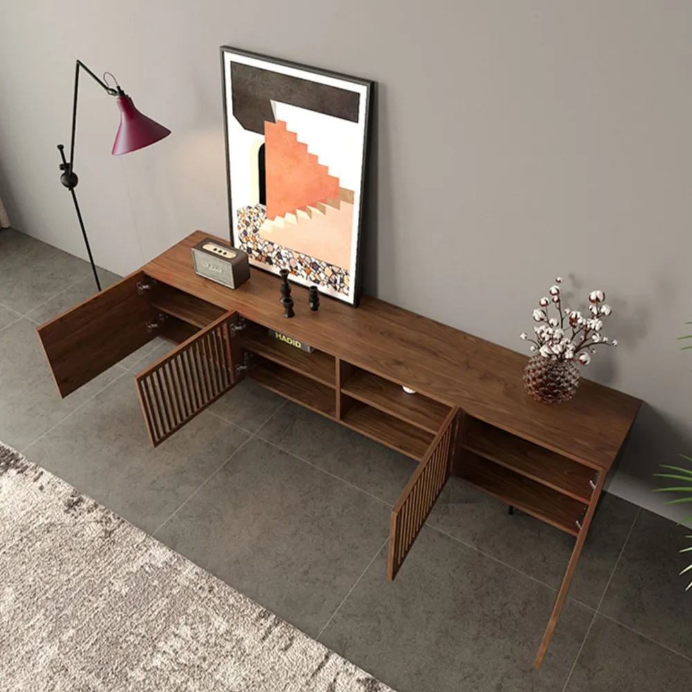 Brand New POVISION - Modern Wood TV Stand,Premium Modern Wood TV Stand – Fits TVs up to 85”