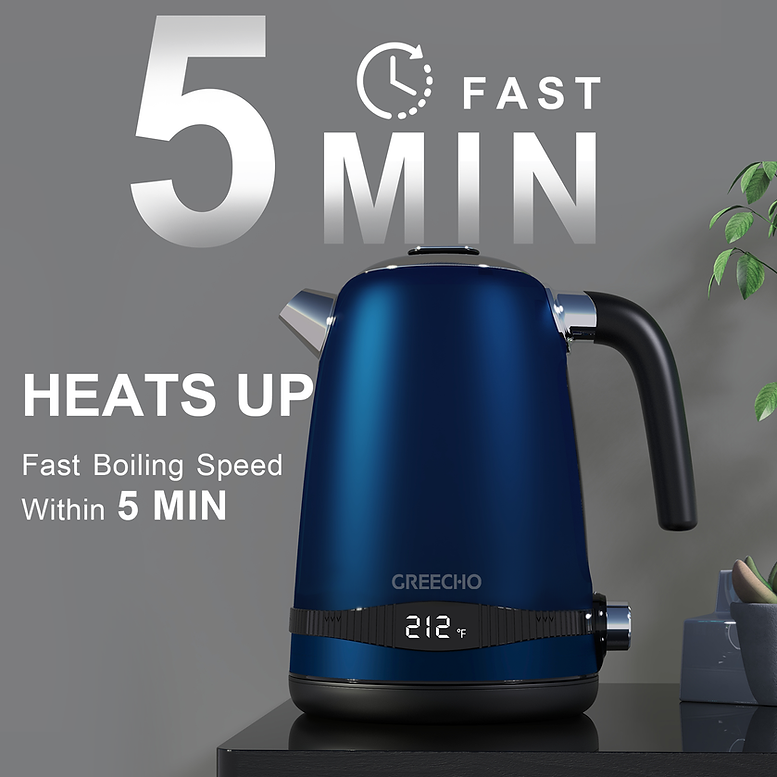 Brand New GREECHO 1.7-Liter Digital Temperature Control Electric Kettle