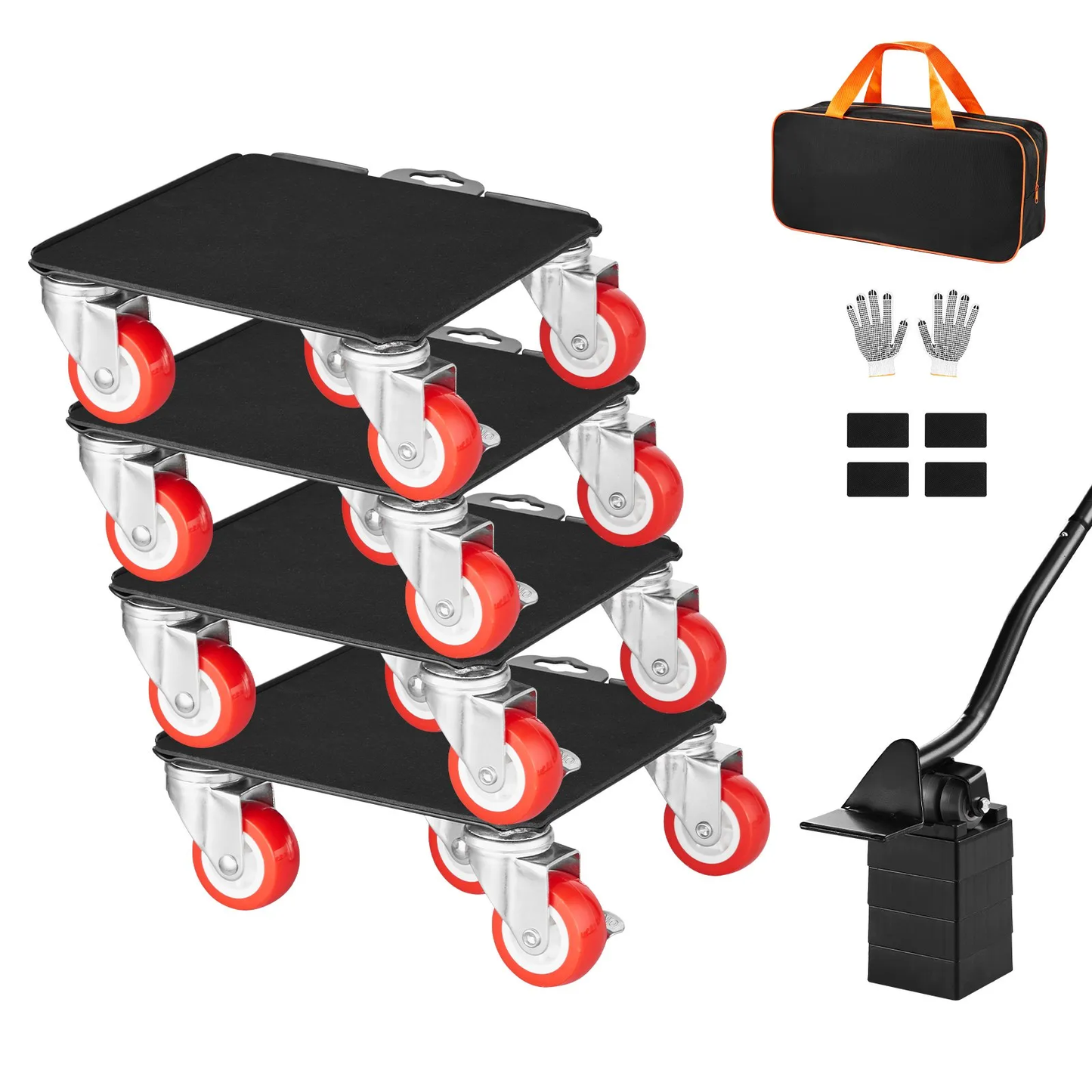 VEVOR Furniture Dolly, Maximum Load 3474 lbs, Heavy Duty Furniture Movers with 5 360°,-$45