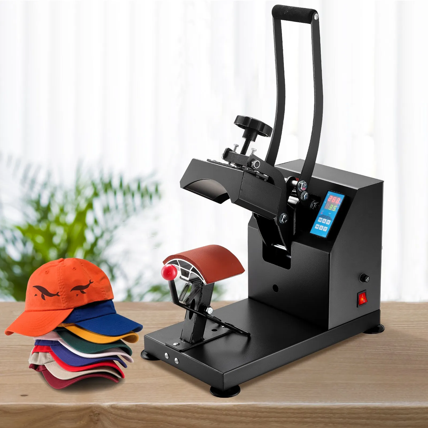 VEVOR Hat Heat Press 5.5 x 3.5 inch Heat Press Machine 600W Professional Heat Press Hat Machine,-$110