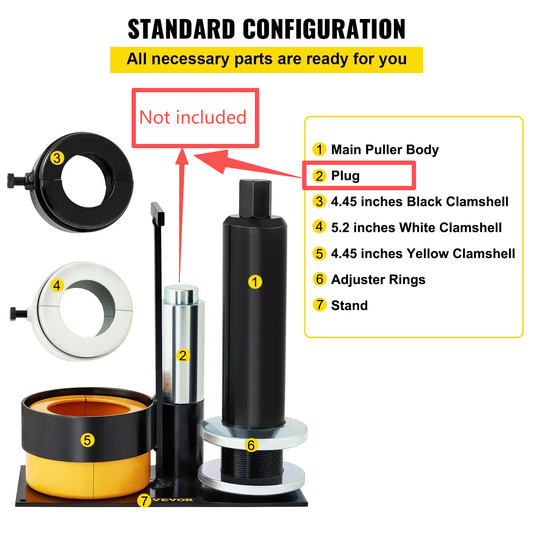 OPen Box VEVOR Carrier& Pinion Bearing Puller, Compatible with Dana 30,40,50,60,70, 80, Ford 10.25\",-$50