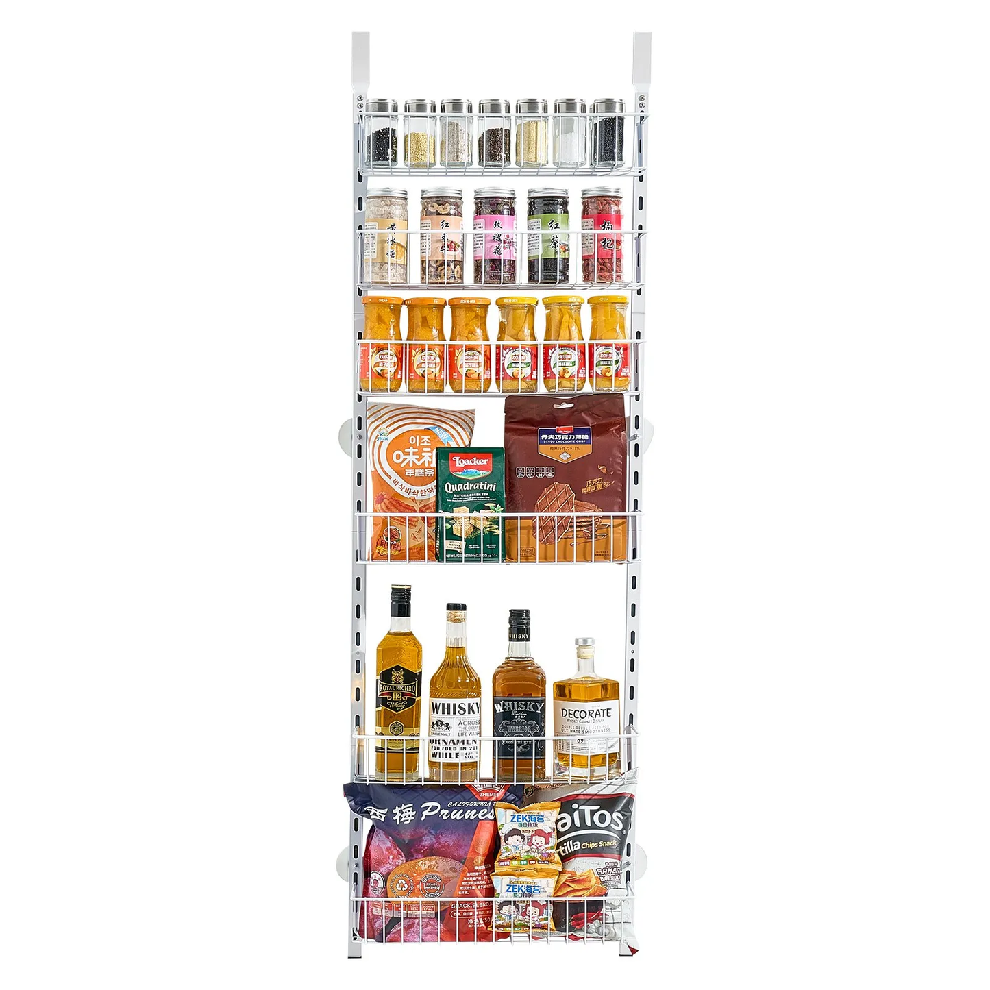 VEVOR Over the Door Pantry Organizer, 6-Tier Pantry Organization and Storage,HeHanging Spice Rack,-$25
