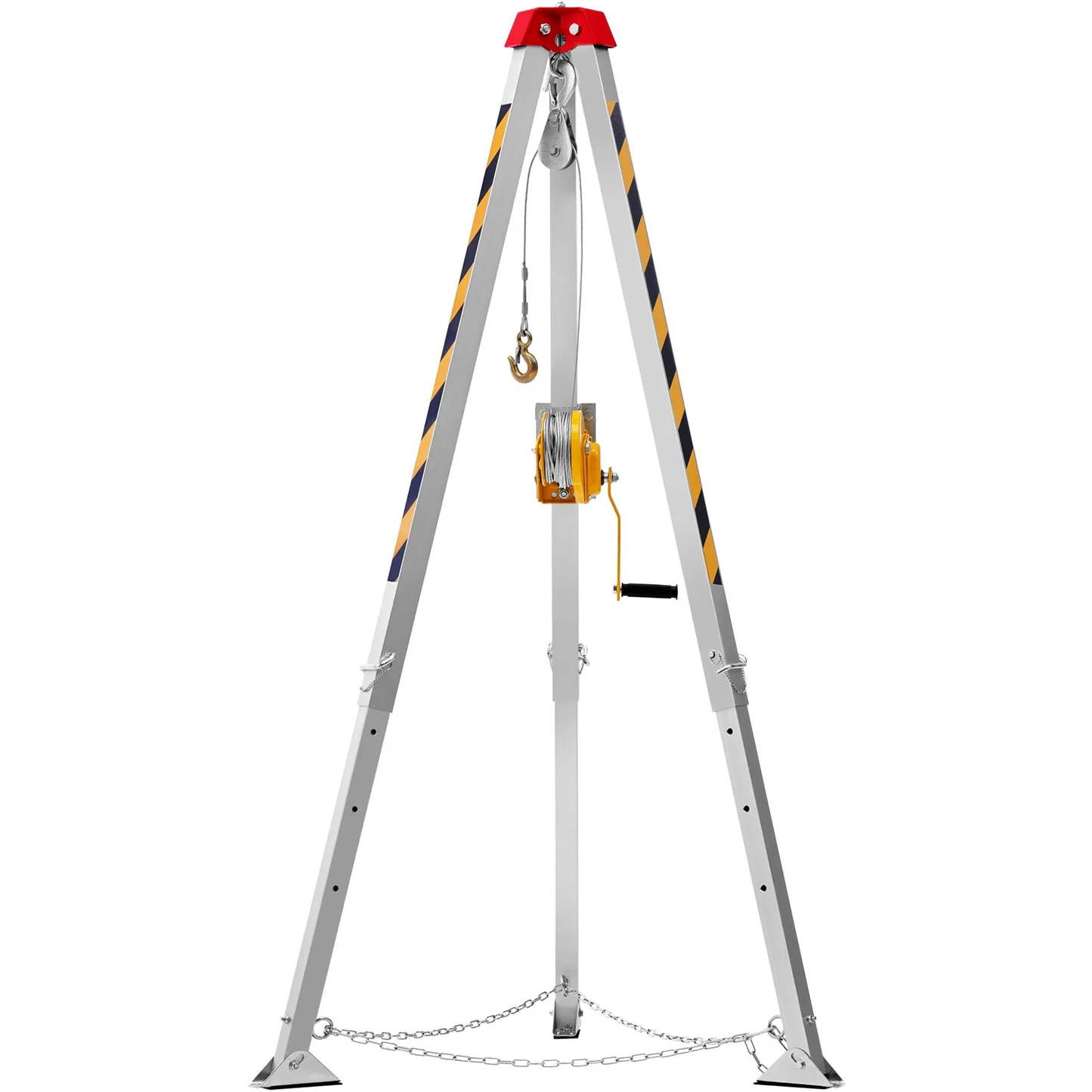 VEVOR Confined Space Tripod Kit, 1200 lbs Winch, Confined Space Tripod 7' Legs Bracket & 98' Cable