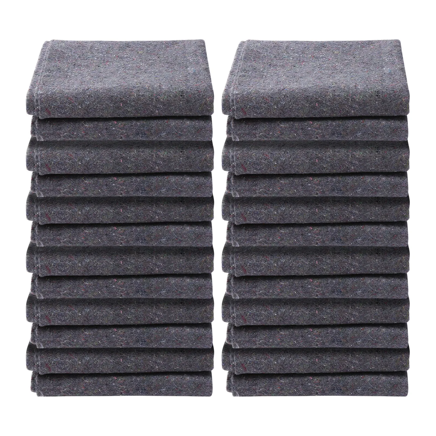 VEVOR Moving Blankets, 72" x 54", 21 lbs/dz Weight, 12 Packs, Professional Recycled Cotton Packing Blanket