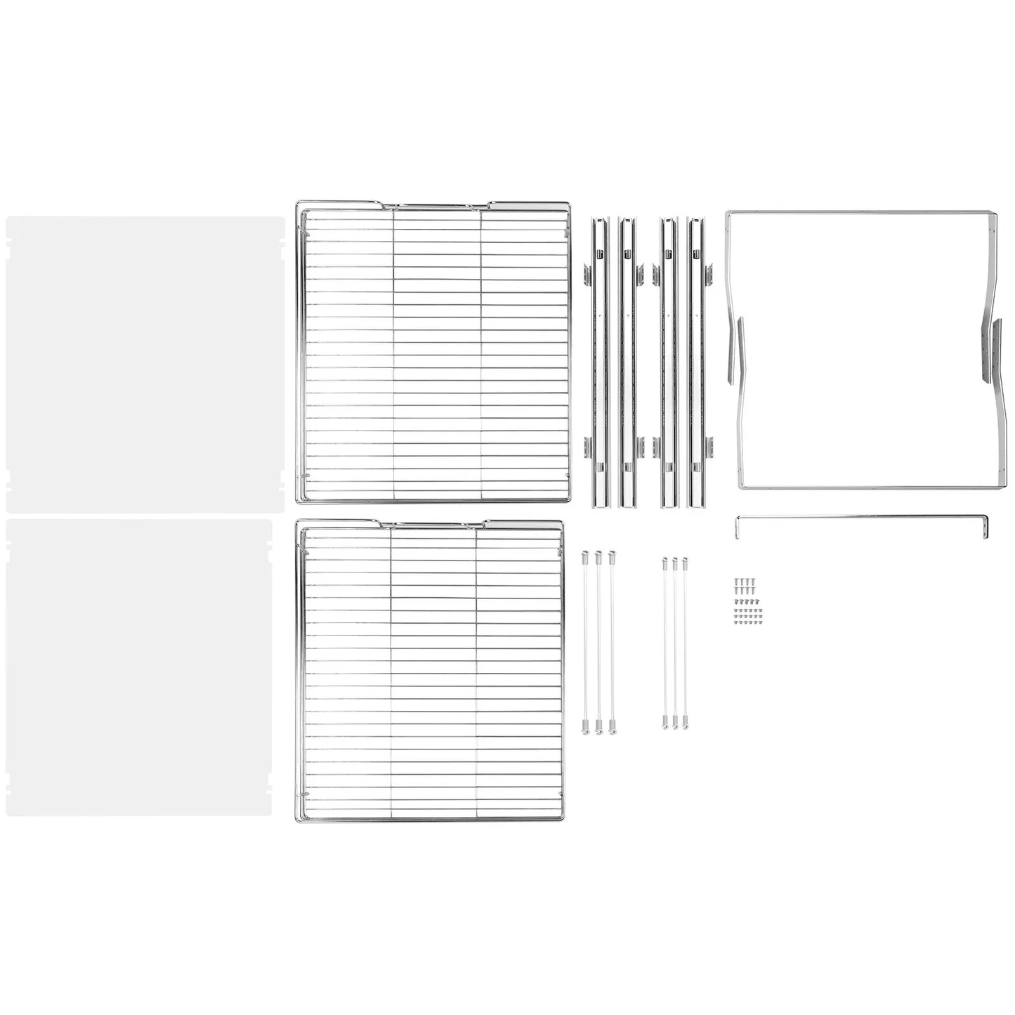 VEVOR 2 Tier 17"Wx21"Dx15"H Pull Out Cabinet Organizer, Heavy Duty Slide Out Pantry Shelves,-$50
