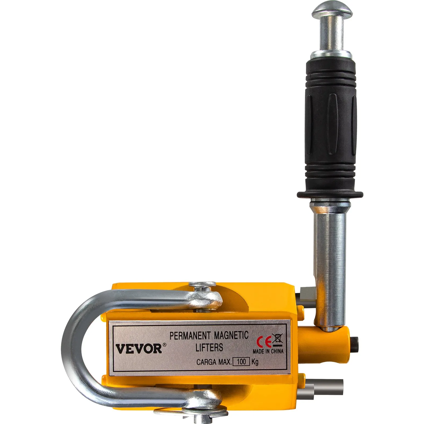 VEVOR Magnetic Lifter, 220lbs Pulling Capacity Steel Lifting Magnet, 100KG Permanent Lift Hoist Shop Crane