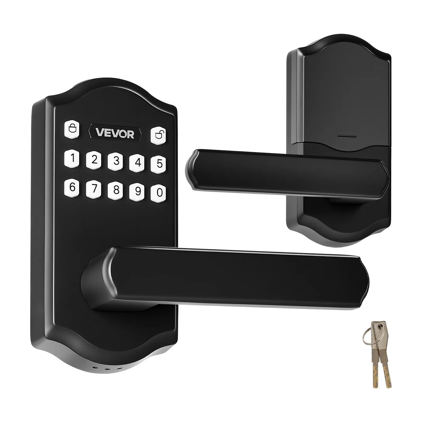 VEVOR Keyless Entry Door Lock with Handle, Electronic Lever Door Handle with Keypad,-$40