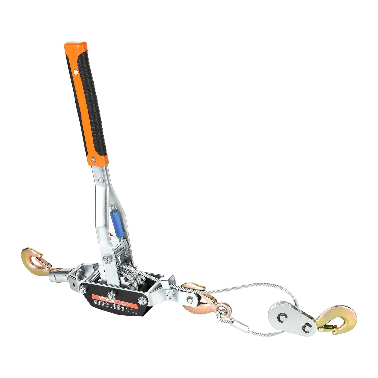 VEVOR Come Along Winch, 5 Ton (11,023 lbs) Pulling Capacity, 11.5 ft Steel Cable, 3 Hooks, -$45