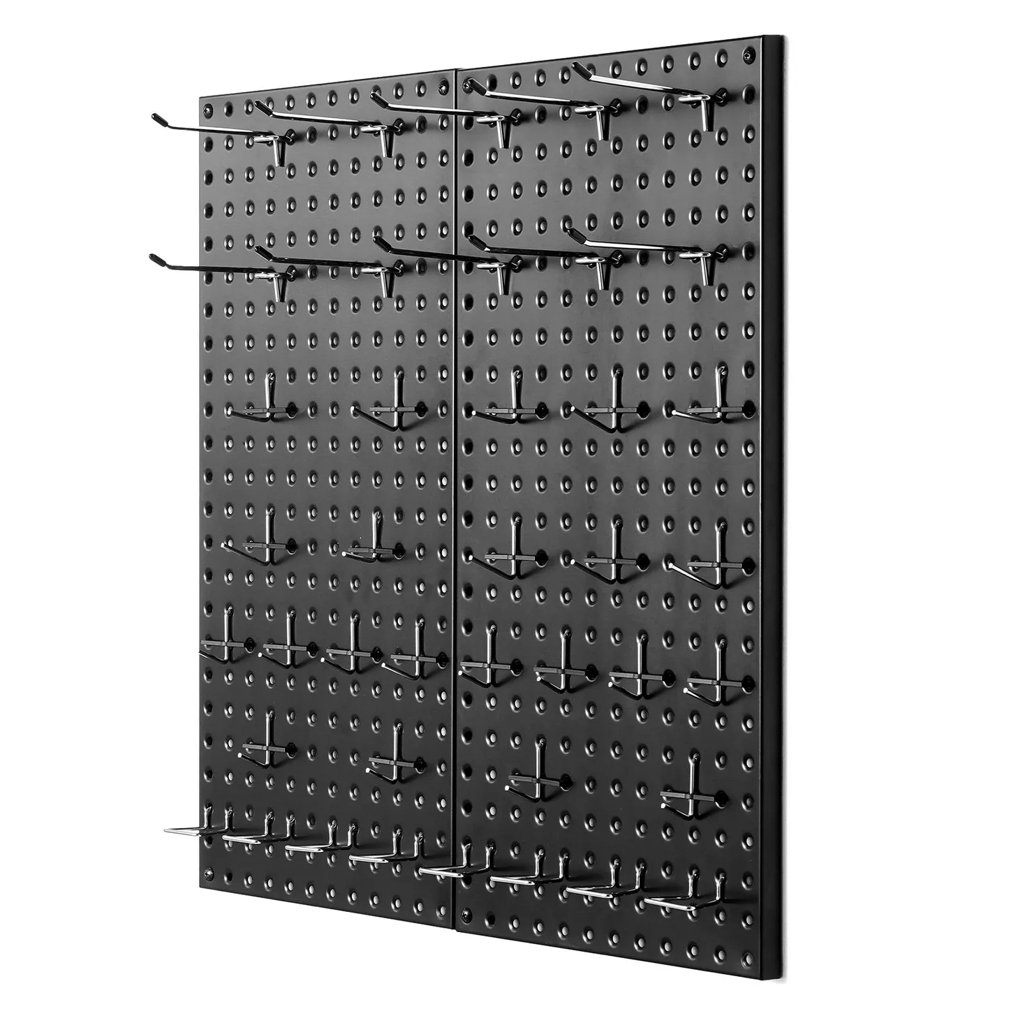 VEVOR Metal Pegboard Panels, 24" x 12" Pegboard, 2 Panels, Heavy Duty Peg Board Wall Organizer,-$30