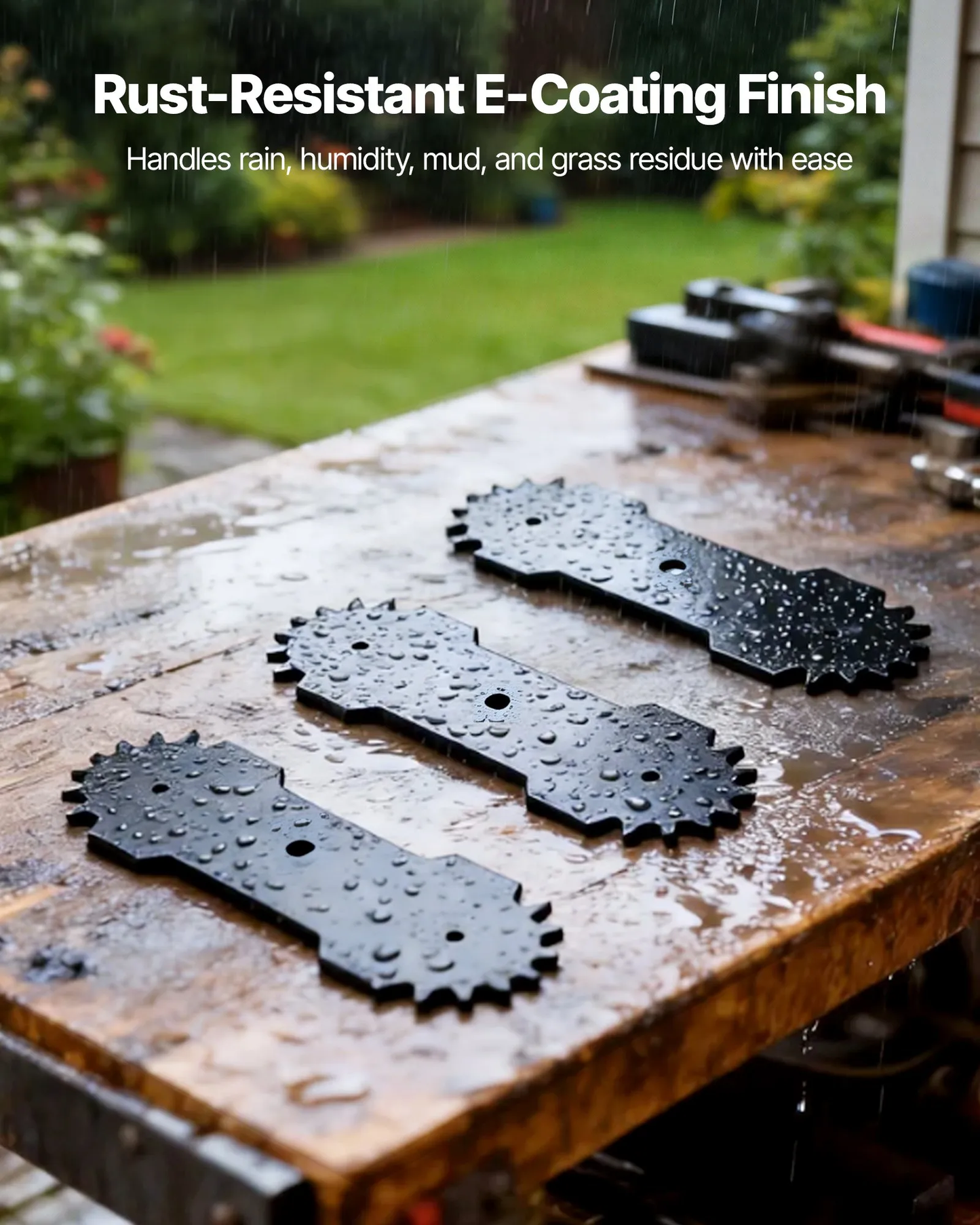 VEVOR Electric Edger Blades, 8.8-inch Length, 3-Pack Replacement Blades, 65Mn High,-$15