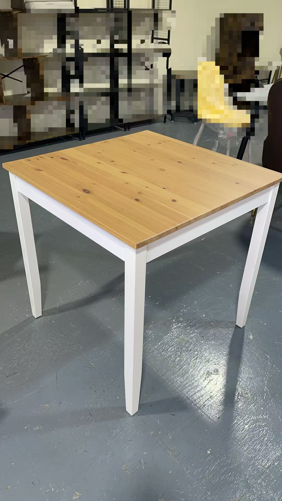 Gently Used Solid Wood Dining Set – Table + 3 Chairs