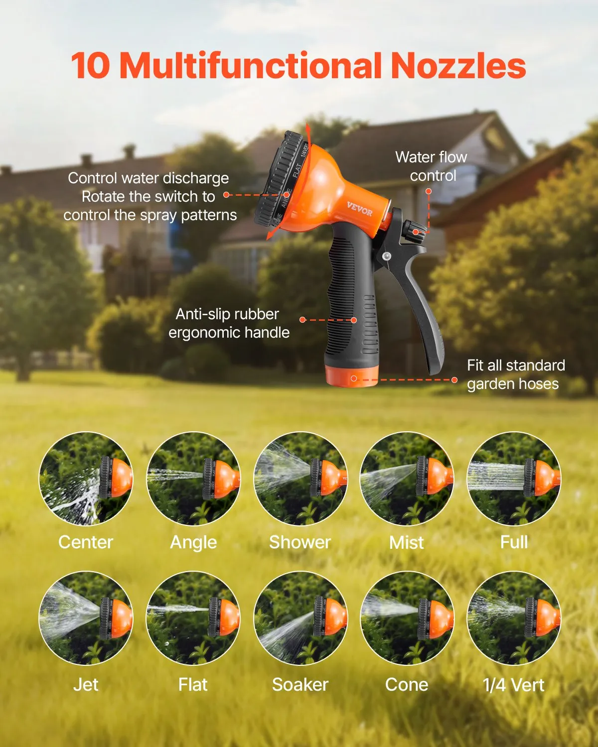 VEVOR Metal Garden Hose 100 ft, Rust Proof Stainless Steel Water Hose, Heavy Duty,-$40