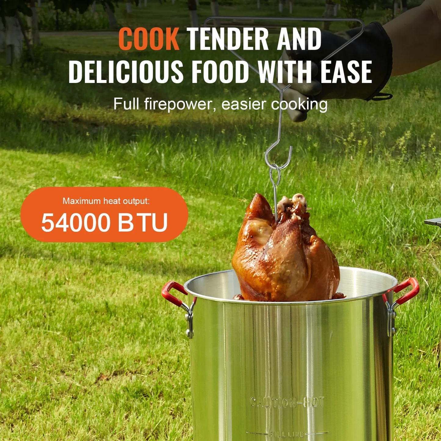 VEVOR Turkey Deep Fryer, 30-qt Turkey Fryer Boiler Steamer Cooker Set Outdoor,-$75