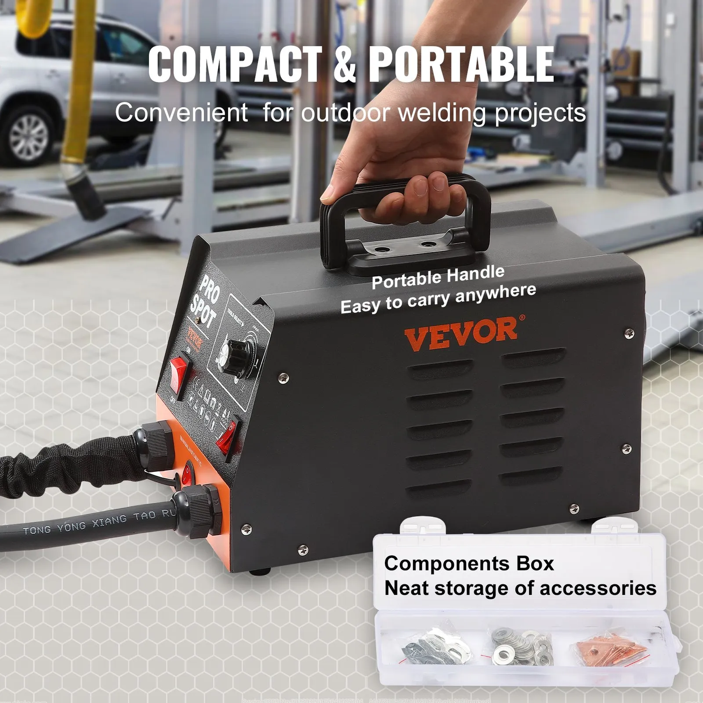 VEVOR Stud Welder Dent Repair Kit, 3KW Spot Welder Dent Puller with 6 Welding Modes, Auto Body Spot,-$180
