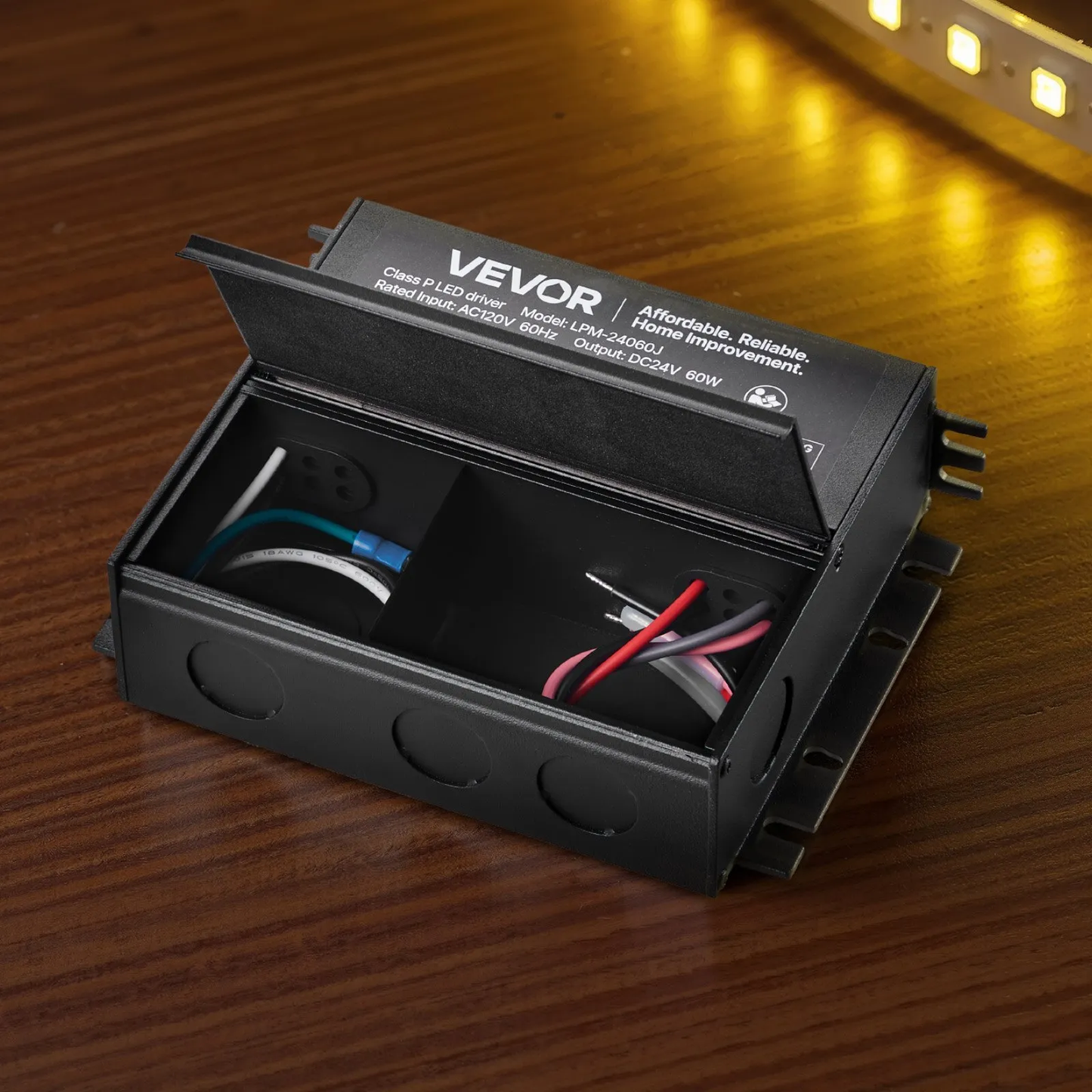 VEVOR 60W Dimmable LED Driver, 24V, Triac/ELV/MLV AC to DC Power Supply Transformer,-$35