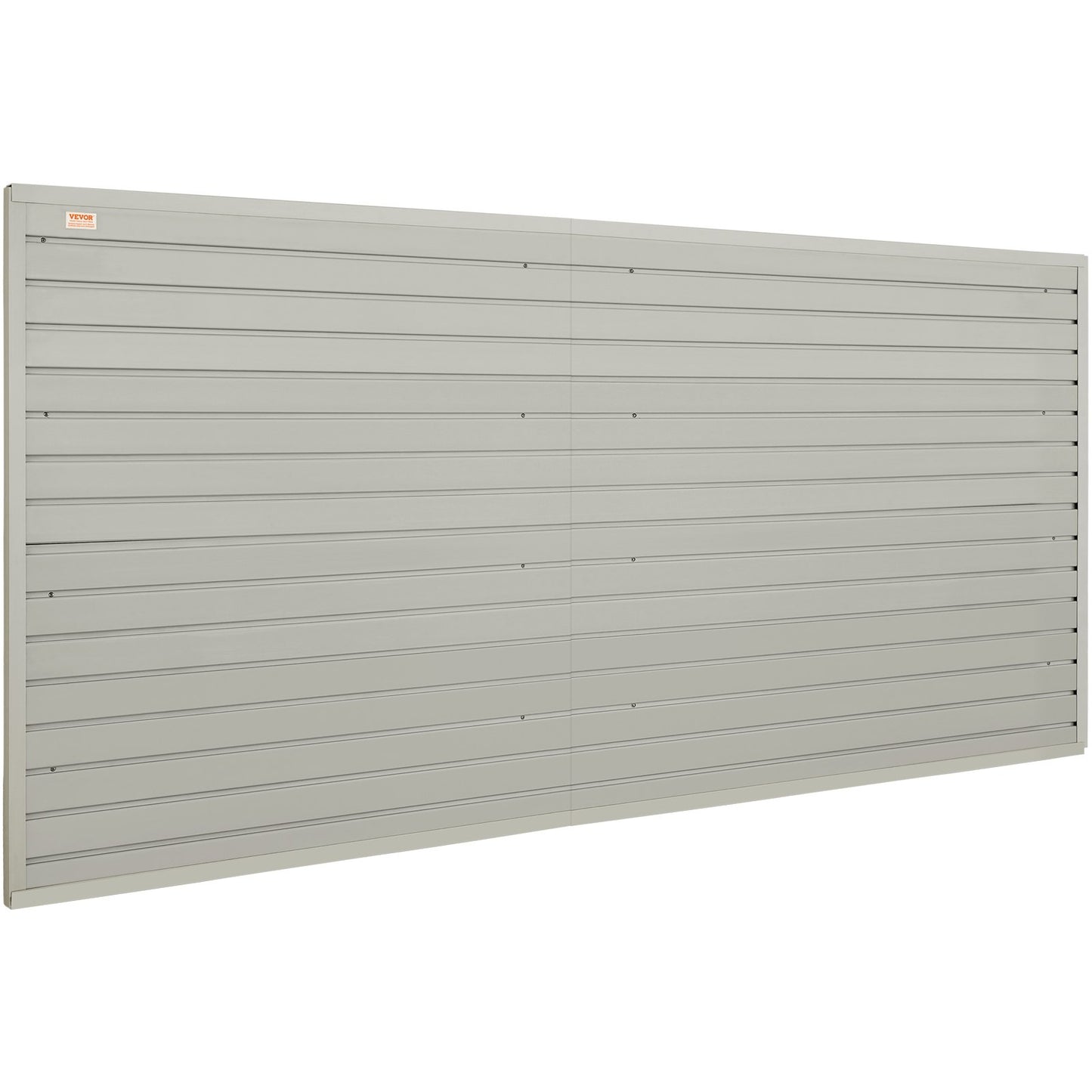 BNIB-VEVOR Slatwall Panels with Hooks, 4 ft x 1 ft Gray Garage Wall Panels 12"H x 48"L (Set of 8 Panels),-$180