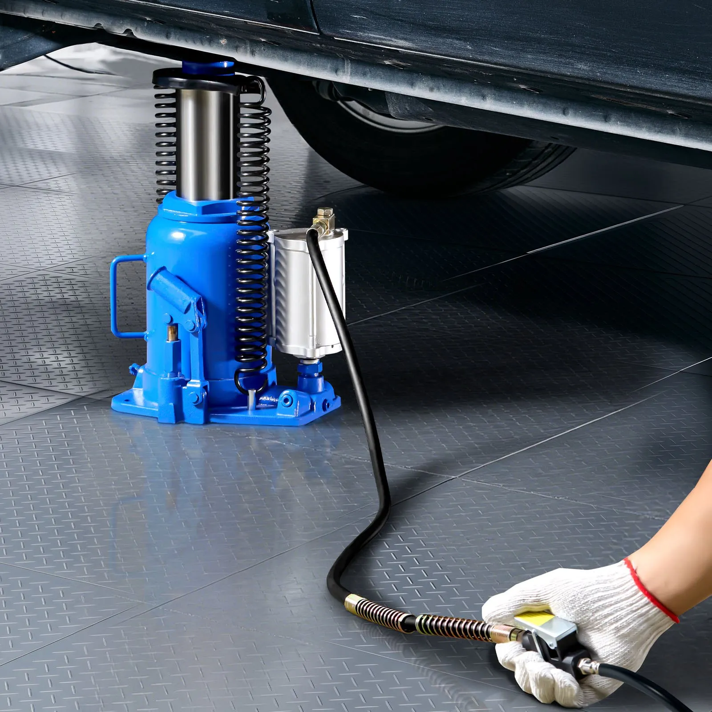Open box, 90% new VEVOR Air Hydraulic Bottle Jack, 32 Ton (70546.9 lbs) Capacity, 10-16.3 Inch,-$80