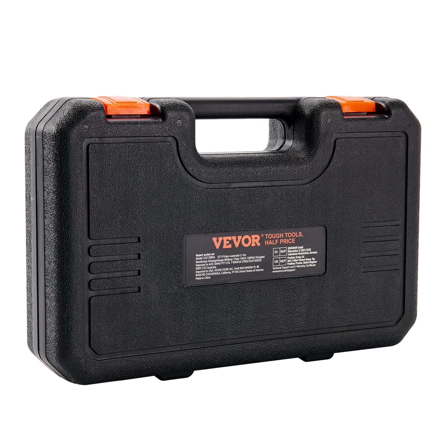 VEVOR 1/2" Drive Impact Socket Set, 9 Piece Deep Socket Set Metric 29-38mm, 6 Point Cr-Mo,-$35
