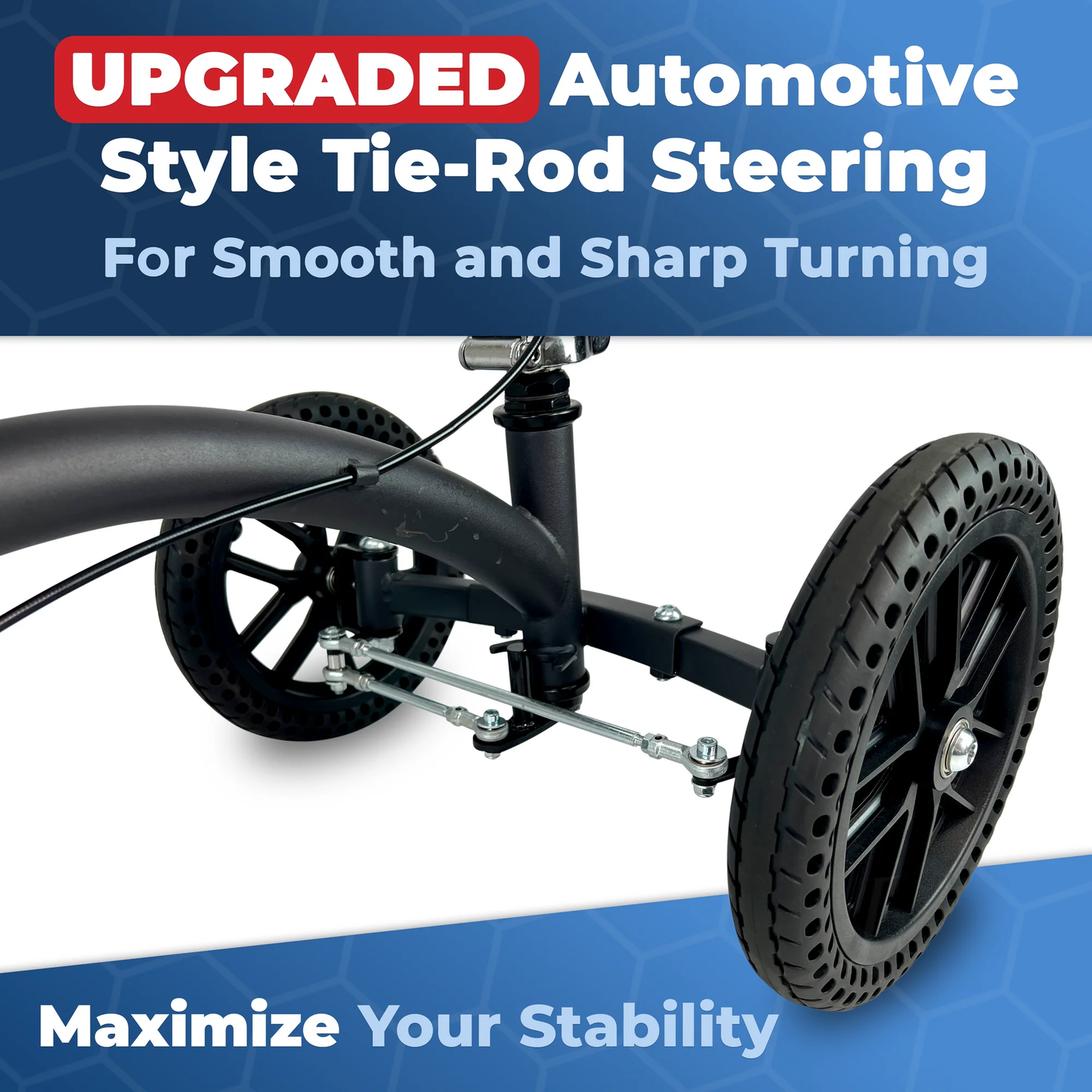 Brand New Knee Rover® Quad HC - All Terrain Knee Walker In Matte Black,-$200