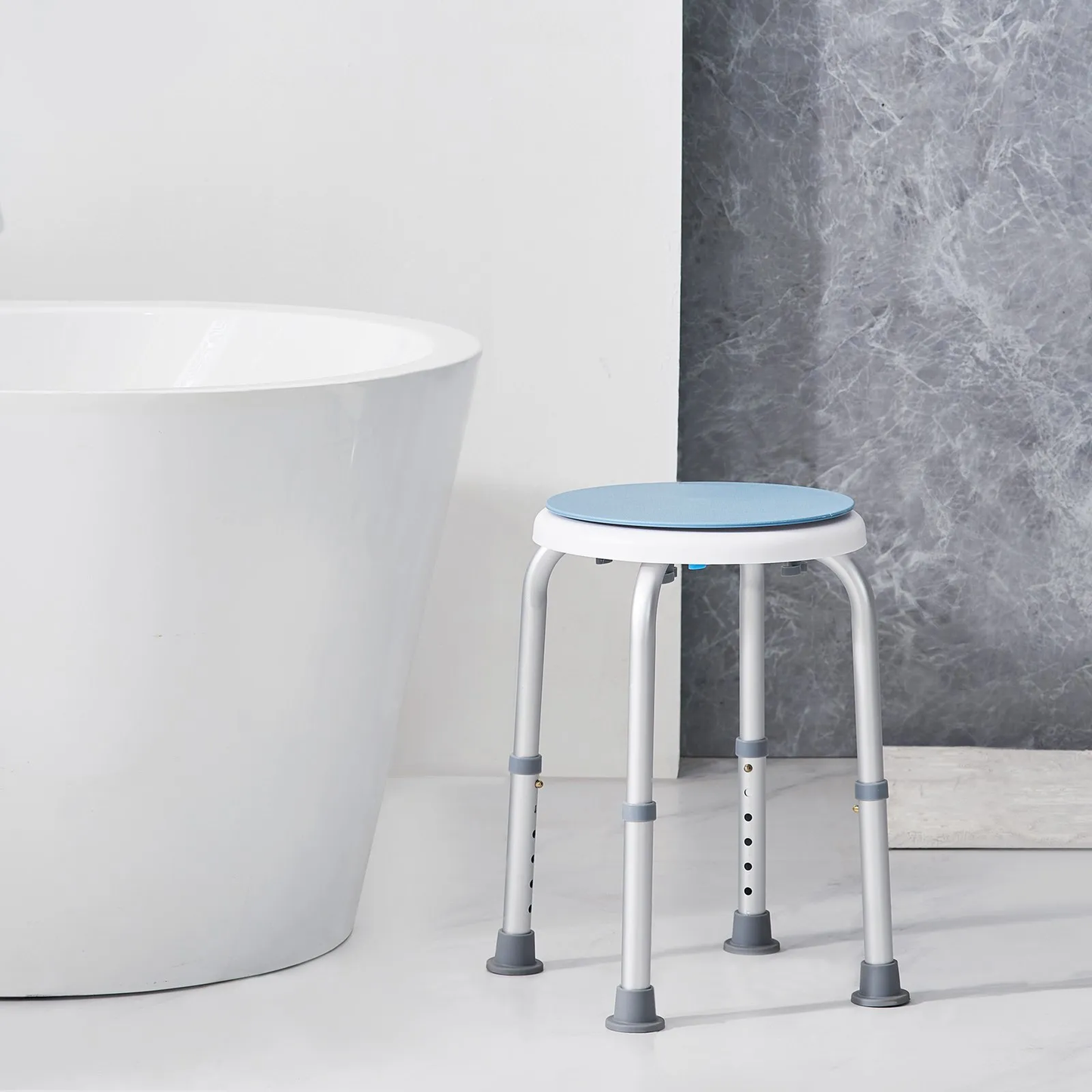 VEVOR Shower Chair 360 Degree Rotating, Adjustable Height Shower Stool Seat, for Inside Shower,-$25