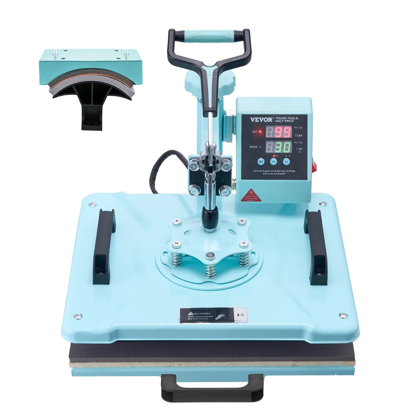 Open Box VEVOR Heat Press Machine, 12 x 15 inch, 2 in 1 Heat Transfer Machine with Hat Press,-$120